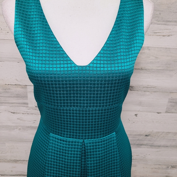 AG Phillips Teal Designer Sheath Dress - Picture 4 of 11
